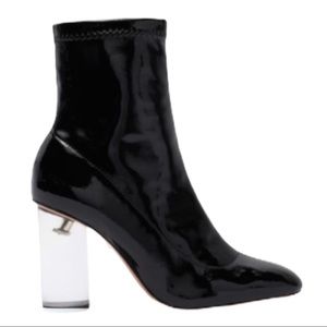 SCHUTZ Sz 8 Marcela patent zip bootie
